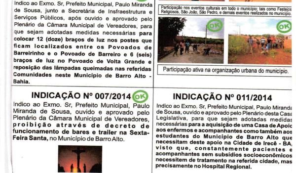 Imagens da Informativo- Vereador Ninho de Miraltina - 2013/2020