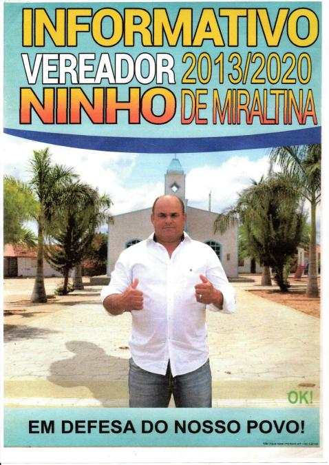 Informativo- Vereador Ninho de Miraltina - 2013/2020
